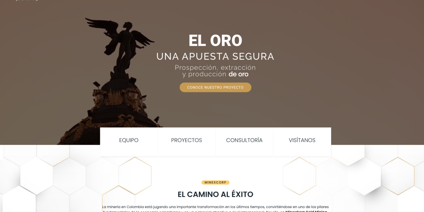 Minexcorp - copywriting para web corporativa y material publicitario impreso